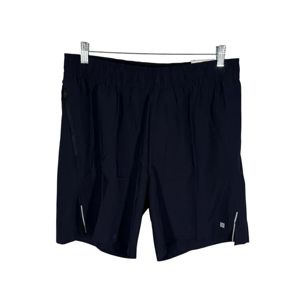 Express Men Sz L Sport Navy Blue Drawstring Elastic Waist 7